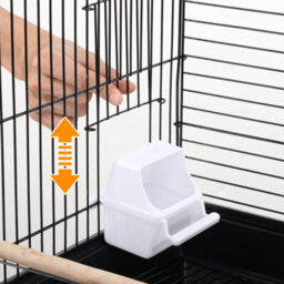 Yaheetech Black Open Top Metal Bird Cage W/ Open Play Top - thumbnail 8