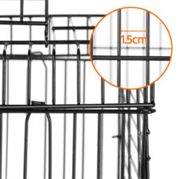Yaheetech Black Open Top Metal Bird Cage W/ Open Play Top - thumbnail 6