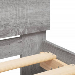 Berkfield Bed Frame Without Mattress With Headboard Grey Sonoma 90X190 Cm Single - thumbnail 8