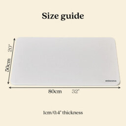 Misona Large Stone Bath Mat 50 X 80Cm - Quick Dry Diatomite Bathroom Mat (White) - thumbnail 5