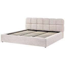 Beliani Ottoman Bed Fabric Baston 180 X 200 Cm (Eu Super King) Light Beige - thumbnail 4