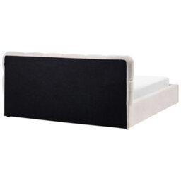 Beliani Ottoman Bed Fabric Baston 180 X 200 Cm (Eu Super King) Light Beige - thumbnail 7