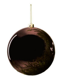 Werchristmas Espresso Extra Large Shatterproof Bauble Shiny 20 Cm - thumbnail 1