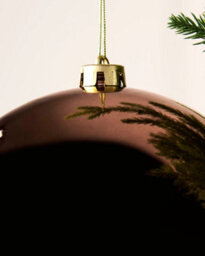 Werchristmas Espresso Extra Large Shatterproof Bauble Shiny 20 Cm - thumbnail 5