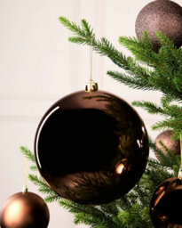 Werchristmas Espresso Extra Large Shatterproof Bauble Shiny 20 Cm - thumbnail 3