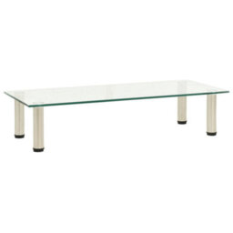 Berkfield Tv Stand Transparent 80X35X17 Cm Tempered Glass - thumbnail 1