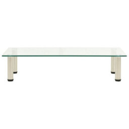 Berkfield Tv Stand Transparent 80X35X17 Cm Tempered Glass - thumbnail 2