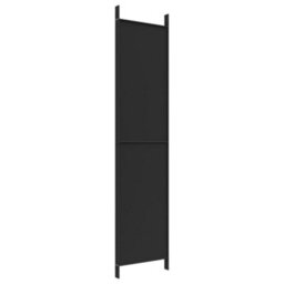 Vidaxl 4-Panel Room Divider Black 200X220 Cm Fabric Room Dividers - thumbnail 6