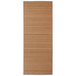 Berkfield Modern Rectangular Brown Bamboo Rug 150 X 200 Cm