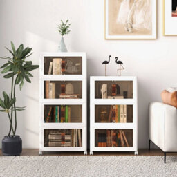 4 Pack Stackable Storage Cabinet Folding - thumbnail 6