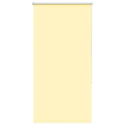 Berkfield Roller Blind Blackout Yellow 85X130 Cm Fabric Width 80.7 Cm Polyester - image 1