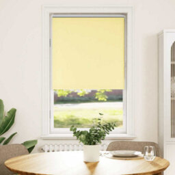 Berkfield Roller Blind Blackout Yellow 85X130 Cm Fabric Width 80.7 Cm Polyester - thumbnail 2