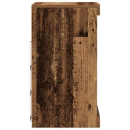 Berkfield Sideboard With Led Lights Old Wood 41X37X67 Cm - thumbnail 6