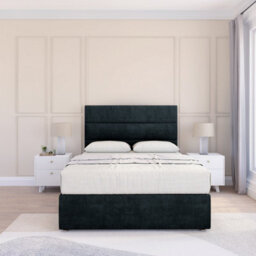 "Sloomy 6Ft Texas Divan Bed Base Black Naples ,4 Drawers & 26"" Struts Headboard - Super King" - thumbnail 2