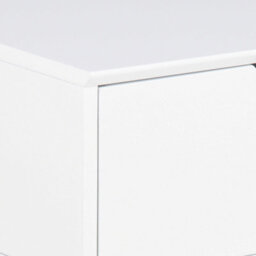Wyld Haus Tokyo White Bedside Table 1 Drawer, Matt White Steel Legs, 400 X 300 X 615 mm - thumbnail 7