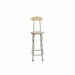 Oypla White Padded Folding High Chair Breakfast Kitchen Bar Stool Seat - thumbnail 8