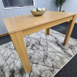Kosy Koala Dining Table Beige Wood Kitchen Place For 6 Seats, Dining Table Only (Beige H 75 X L 140 X W 80 Cm) - thumbnail 4