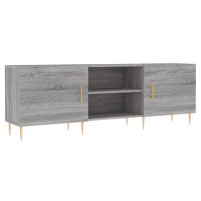 Berkfield Sturdy Tv Cabinet Grey Sonoma 150X30X50 Cm Engineered Wood - image 1
