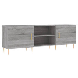 Berkfield Sturdy Tv Cabinet Grey Sonoma 150X30X50 Cm Engineered Wood - thumbnail 1