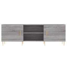 Berkfield Sturdy Tv Cabinet Grey Sonoma 150X30X50 Cm Engineered Wood - thumbnail 5
