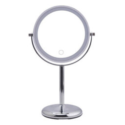 Showerdrape Iris 5X Magnifying Chrome Makeup Vanity Mirror With Led Light - thumbnail 7
