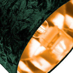 Happy Homewares Modern Green Crushed Velvet 12 Table/pendant Lamp Shade With Shiny Copper Inner - thumbnail 2