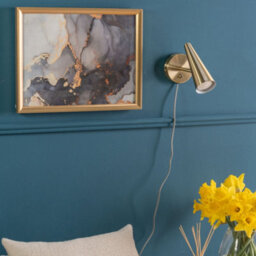 Valuelights Duke Plug In Brushed Antique Brass Cone Easy Fit Wall Light With Adjustable Head - Bulb Included - thumbnail 4