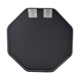 Living And Home Black Octagon Aluminum Alloy Bathroom Mirror Hd Glass With Towel Bar Wall Vanity Mirror 40X40Cm - thumbnail 4