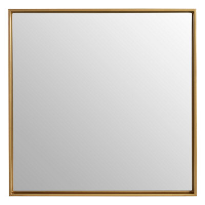 Orsina Ando Medium Square Gold Finish Wall Mirror - image 1