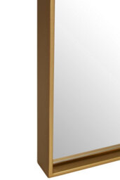 Orsina Ando Medium Square Gold Finish Wall Mirror - thumbnail 5