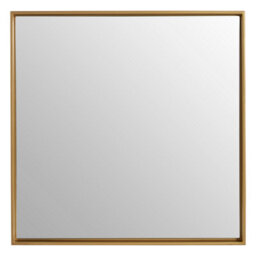 Orsina Ando Medium Square Gold Finish Wall Mirror - thumbnail 1