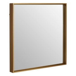 Orsina Ando Medium Square Gold Finish Wall Mirror - thumbnail 2