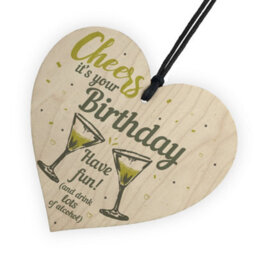 Red Ocean Cheers Birthday Present Friendship Friend Gift Funny Novelty Kitchen Sign Family - thumbnail 6