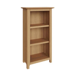 Fwstyle 3 Tier Bookcase Storage Rack Shelving Unit Ready Assembled Natural Oak (H) 82 (W) 45 (D) 23Cm - thumbnail 2