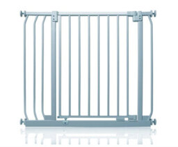 Safetots Elite Pressure Safety Gate, 80Cm - 89Cm, Matt Grey, Pressure Fit Stair Gate - thumbnail 1