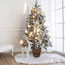 Round Planet Christmas Tree Stand With Water Reservoir Brown Small - thumbnail 3