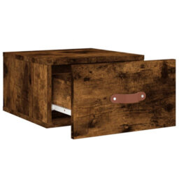 Berkfield Wall-Mounted Bedside Cabinets 2 Pcs Smoked Oak 35X35X20 Cm - thumbnail 7