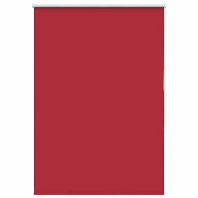 Berkfield Durable Roller Blind Blackout Red 105X150 Cm Fabric Width 100.7 Cm Polyester