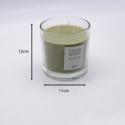 Marco Paul Scented 3 Wick Candle - Cedar Wood - thumbnail 3