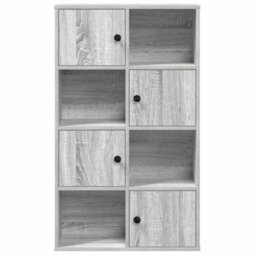 Berkfield Bookcase Grey Sonoma 60X24X101.5 Cm Engineered Wood - thumbnail 4