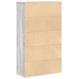 Berkfield Bookcase Grey Sonoma 60X24X101.5 Cm Engineered Wood - thumbnail 7