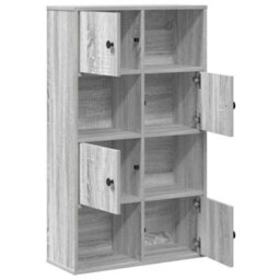 Berkfield Bookcase Grey Sonoma 60X24X101.5 Cm Engineered Wood - thumbnail 5
