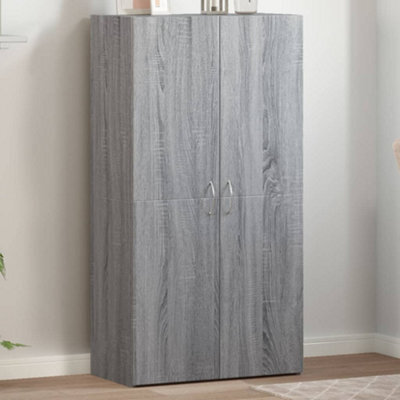 Berkfield File Cabinet Grey Sonoma 60X32X115 Cm Engineered Wood - image 1
