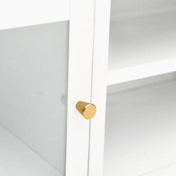 Berkfield Tv Cabinet White 90X30X44 Cm Steel And Glass - thumbnail 7