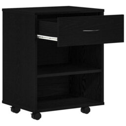 Walplus Storage Cabinet Black Oak 46 X 36 X 59 Cm Engineered Wood - thumbnail 5
