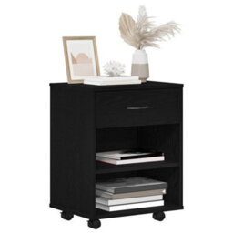 Walplus Storage Cabinet Black Oak 46 X 36 X 59 Cm Engineered Wood - thumbnail 3
