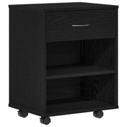 Walplus Storage Cabinet Black Oak 46 X 36 X 59 Cm Engineered Wood - thumbnail 2