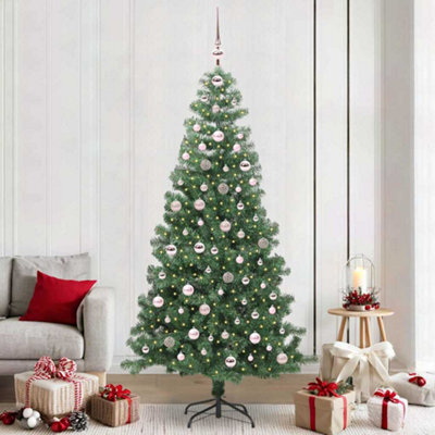 Vidaxl Christmas Tree With 300 Leds With Stand Green 240 Cm Pvc - image 1