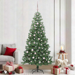 Vidaxl Christmas Tree With 300 Leds With Stand Green 240 Cm Pvc