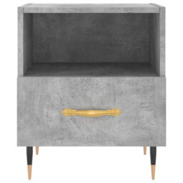Berkfield Modern Bedside Cabinets 2 Pcs Concrete Grey 40X35X47.5 Cm Engineered Wood - thumbnail 6